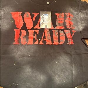 Black and Red Graphic Men's Shirt